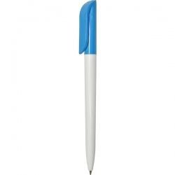 PR307-1 Ручка с поворотным механизмом бело-голубая 2