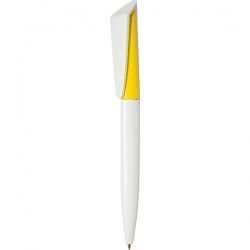 F01-Camellia Ручка с поворотным механизмом бело-желтая 2