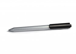 1020/03 Ручка серебристая с черным клипом CHALK