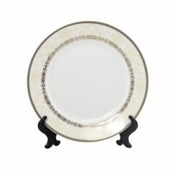 Тарелка фарфоровая белая с орнаментом удача, 203мм распродажа