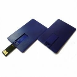 VF-801С флешка в виде кредитной карточки Синий пластик 4GB