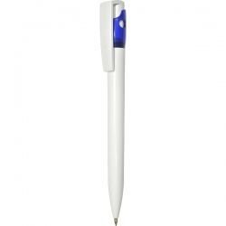 PR021-пр Ручка автоматическая бело-синяя