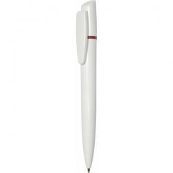 PR013 Ручка шариковая бело-бордовая