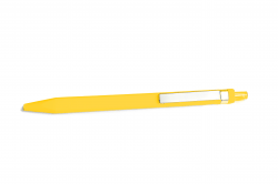 2201/02 Ручка прозрачная с металлическим клипом желтая RADICAL