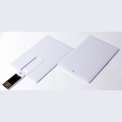 VF-801С3 флешка в виде кредитной карточки Белый пластик 8GB