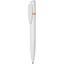 PR013 Ручка с поворотным механизмом бело-оранжевая