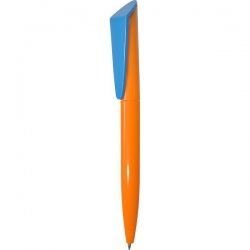 F01-Camellia Ручка с поворотным механизмом оранжево-голубая
