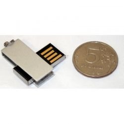 VF-mini 04 флешка металлическая Серебро 16GB