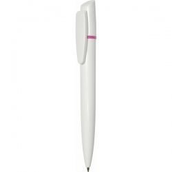 PR013 Ручка с поворотным механизмом бело-розовая