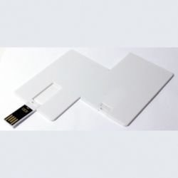 VF-801С2 флешка в виде кредитной карточки Белый пластик 16GB